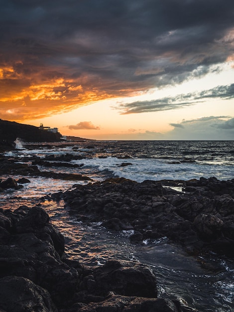 Tramonto sulla costa nord di Tenerife