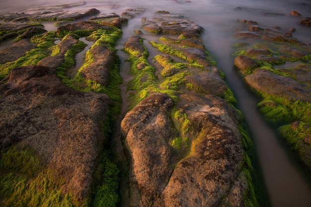 Tramonto sulla spiaggia in Vietnam