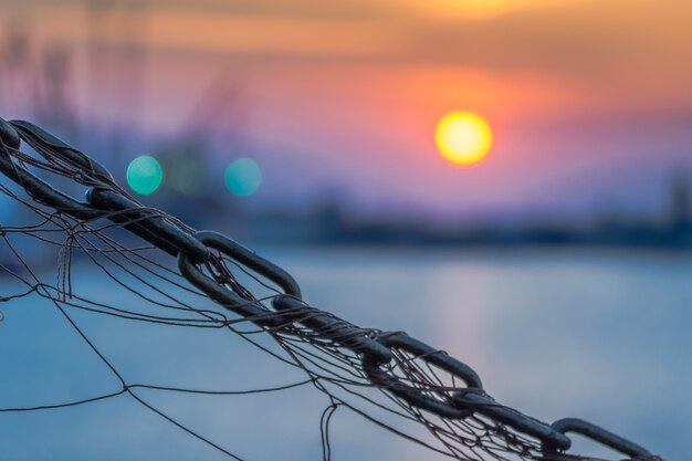 Tramonto sulla spiaggia