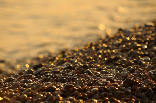 tramonto sulla spiaggia