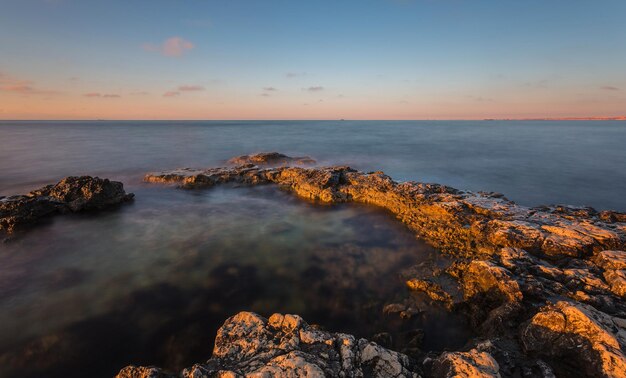 Tramonto sulla spiaggia