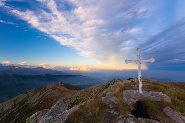 Tramonto sulle Alpi