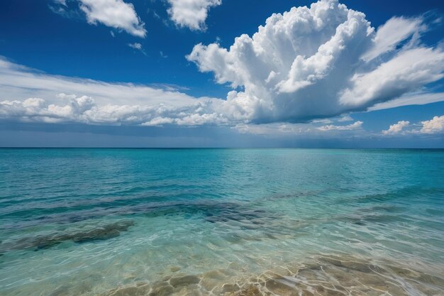 Tranquilla spiaggia tropicale con acque limpide