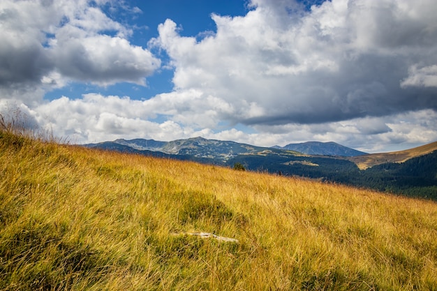 Transalpina Road view nei Carpazi in Romania