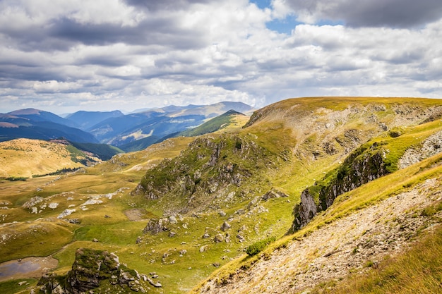 Transalpina Road view nei Carpazi in Romania