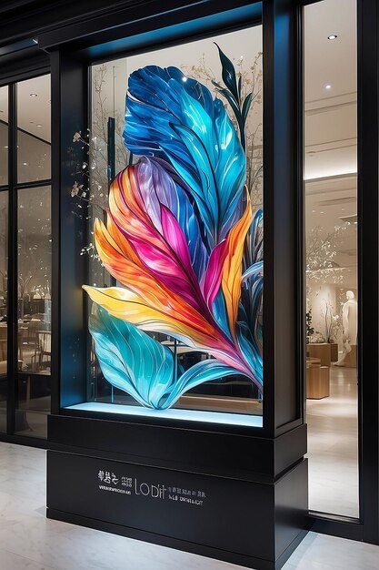 Transparent Elegance OLED Window Art per esperienze di vendita al dettaglio interattive