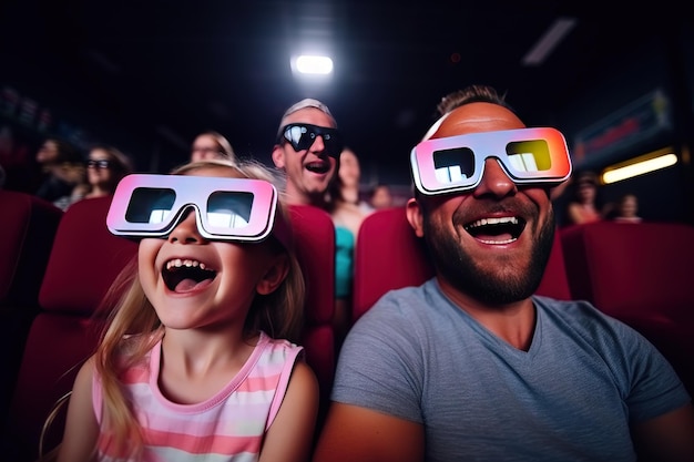 Trascorrere del tempo con la famiglia al cinema