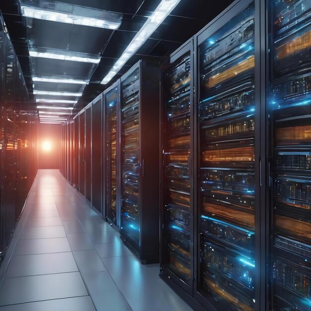 Trasferimento delle informazioni del data center dello spazio digitale virtuale, archiviazione e ordini delle informazioni future digitali