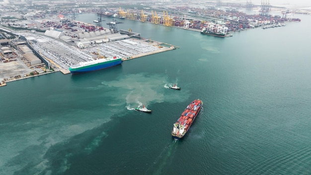 trasporto di merci per l'importazione e l'esportazione e porto commerciale