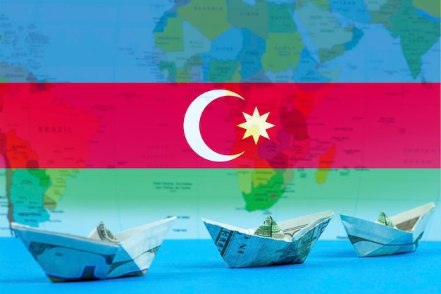 Trasporto marittimo dell'Azerbaigian concetto di trasporto bulk o idea commerciale trasporto internazionale