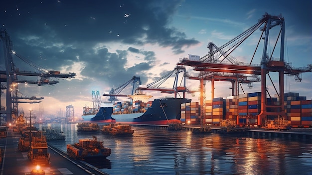 trasporto merci con navi portacontainer importazione-esportazione trasporto importazione-esportazione logistica