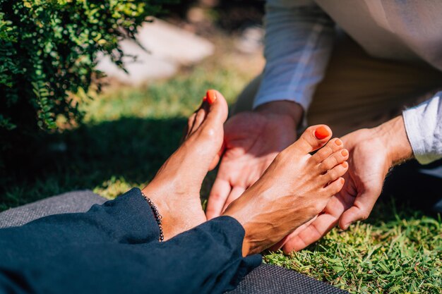 Trattamento piedi Reiki