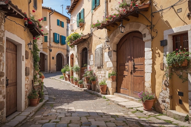 Trattoria italiana artigianale Fascino rustico Tralicci ricoperti di vite e perfezione della pasta