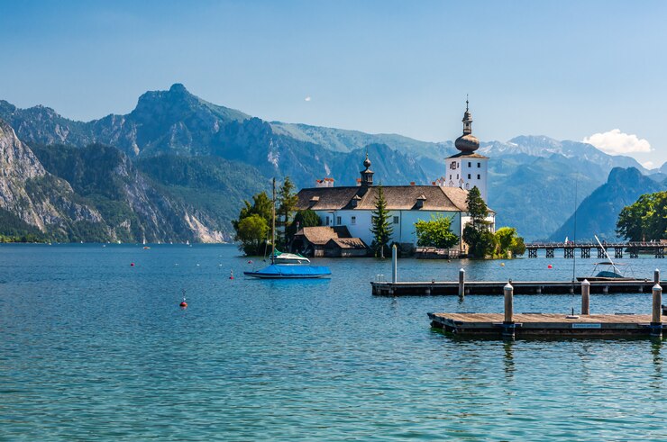 Foto traunsee e schloss ort a gmunden