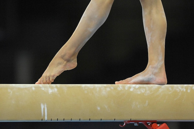 Trave di equilibrio per ginnastica artistica