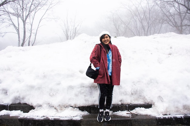 Traveller thai donne persone viaggio visita nel Parco Nazionale di Hallasan a Jeju a Jeju do Corea del Sud