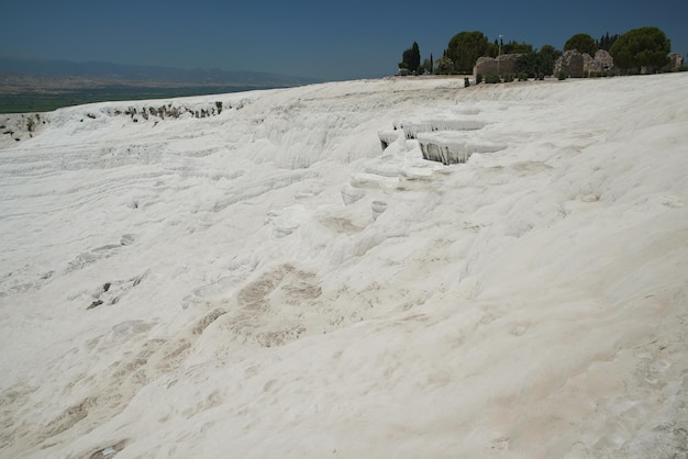 Travertino a Pamukkale a Denizli Turkiye