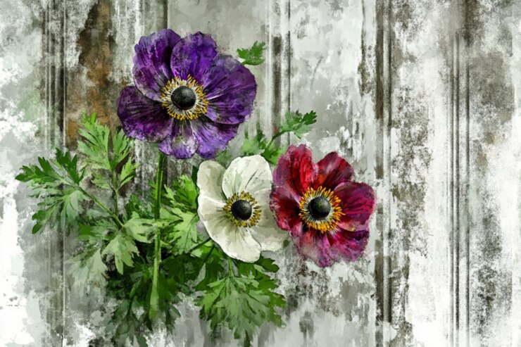 Foto tre anemone