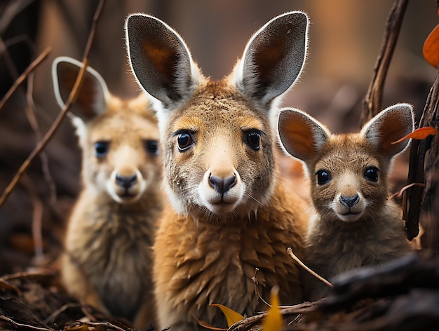 tre animali, uno dei quali è il nome della famiglia.