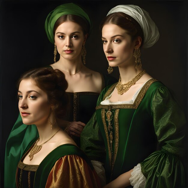 Tre belle donne del Rinascimento