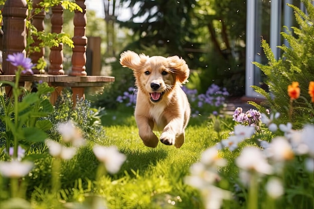 Tre Chihuahua in esecuzione sul giardino