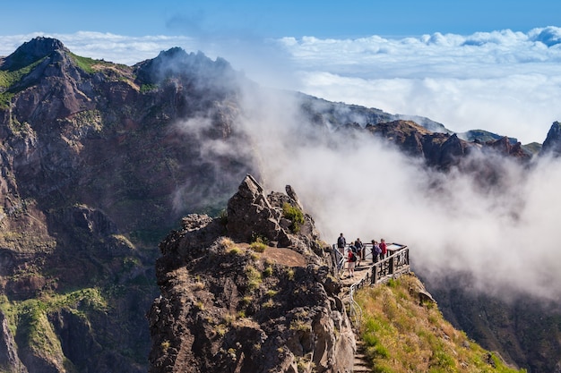 Trekking da Pico do Arieiro a Pico Ruivo, isola di Madeira, Portogallo