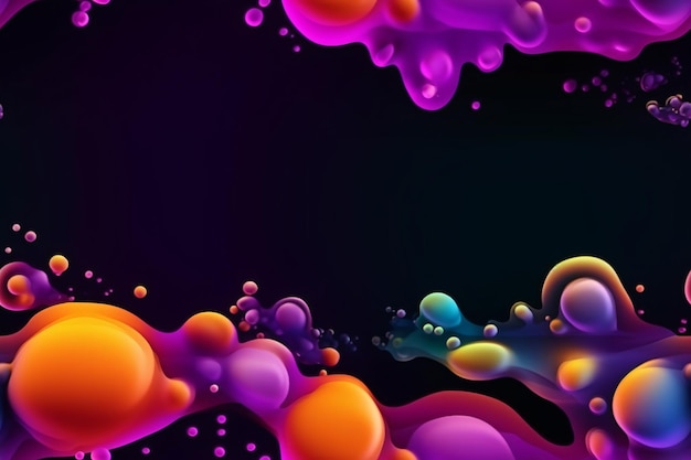 Trendy Liquid Bubble Pattern Ai generativo