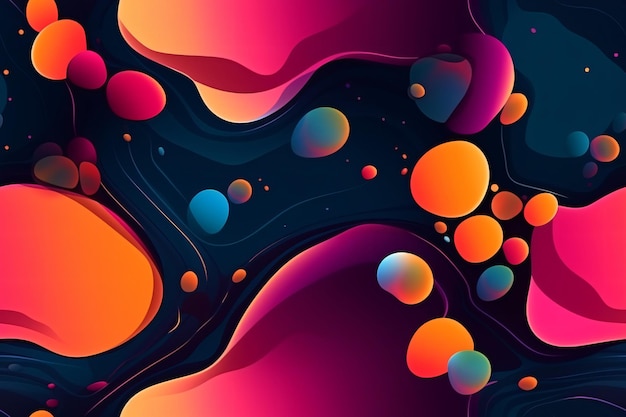 Trendy Liquid Bubble Pattern Ai generativo