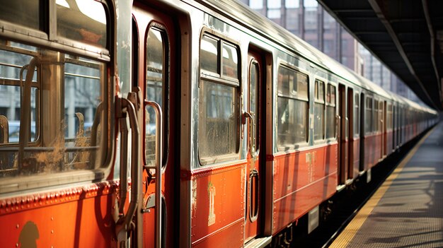 treni passeggeri HD 8K carta da parati immagine fotografica