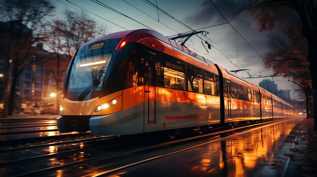 Treno ad alta velocità in movimento