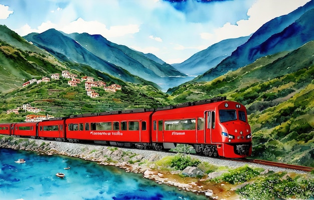 treno in montagna