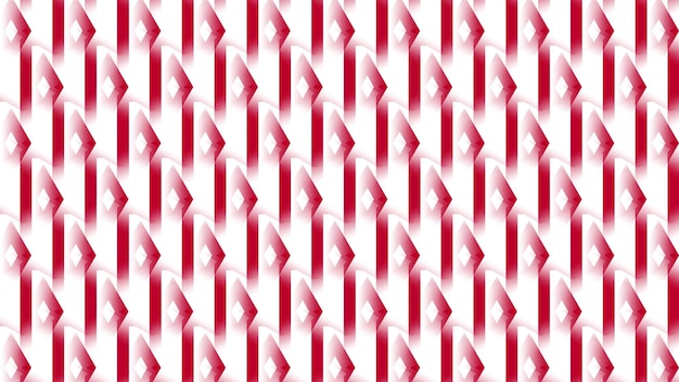triangoli a strisce rosse e bianche su sfondo bianco.