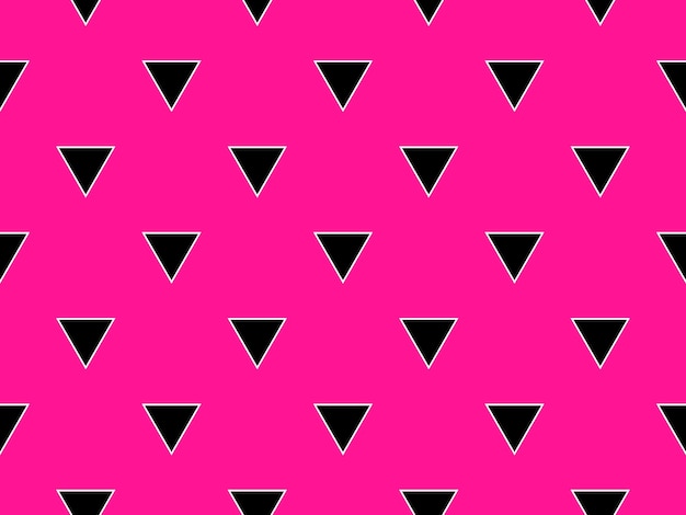 Triangoli di colore nero su sfondo rosa scuro