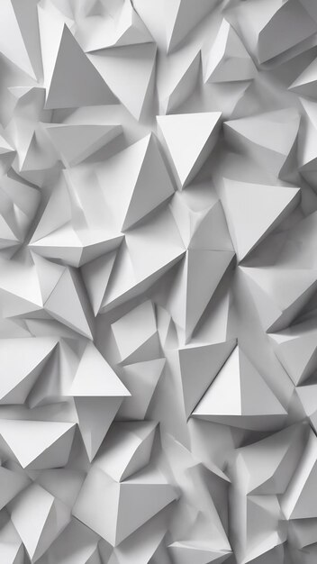 Triangoli geometrici bianchi e forme poligonali e sfondo di spazio di copia