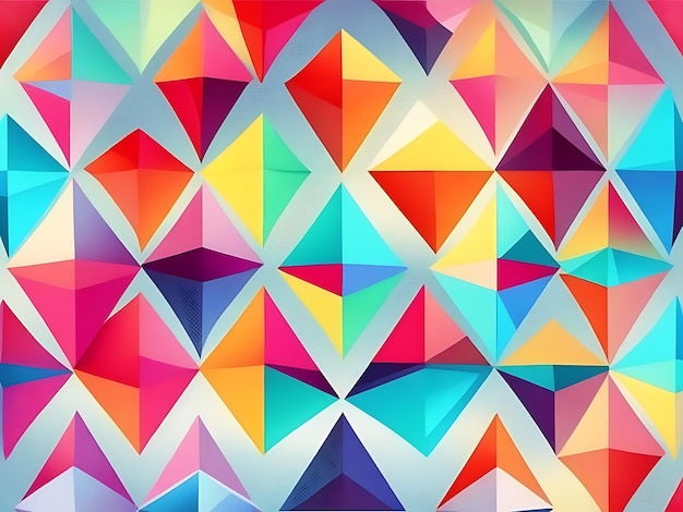 Triangoli Poligono Geometrica grafica di royalty AI Generato
