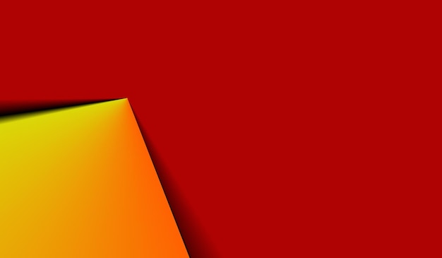 triangolo giallo arancio su sfondo rosso