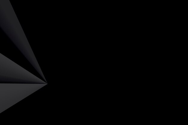 Triangolo nero su sfondo nero