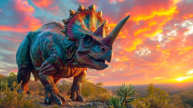 Triceratops in natura Gigante giurassico