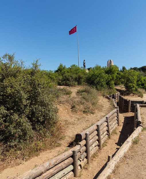 Trincee dell'esercito ad Anzac Cove Gallipoli