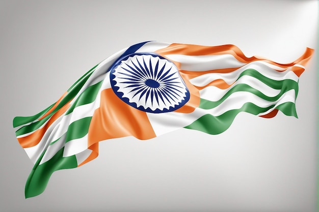 Triunity in Texture Creazione dell'estetica del tema della bandiera indiana tricolore