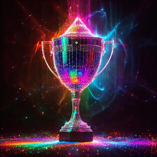 Trofeo digitale virtuale per i giochi online e gli esports