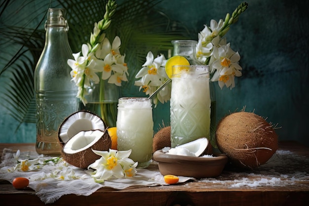 Tropical coconut dream succo di frutta fatto in casa