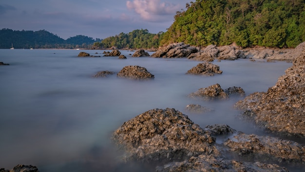 Tropical Island Rock Sea View