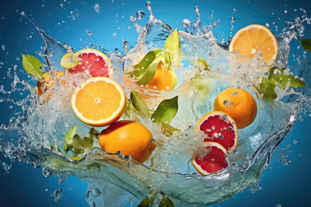 Tropical Splash Vibrant Citrus Medley in acque rinfrescanti