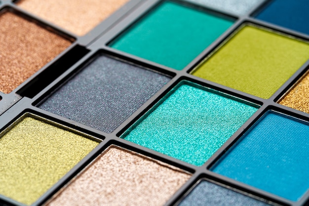 Trucco palette di ombretti colorati