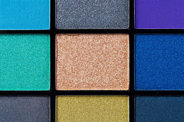 Trucco palette di ombretti colorati