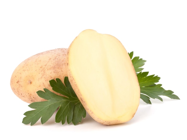 Tuberi di patate e foglie di prezzemolo