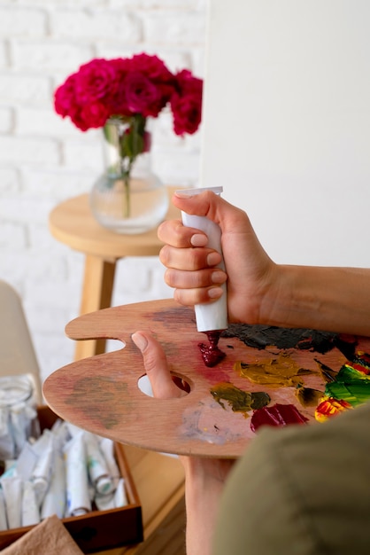 Tubi di vernice a olio per la pittura