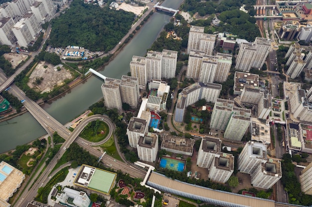 Tuen Mun, Hong Kong, 9 settembre 2018:- centro urbano di Hong Kong