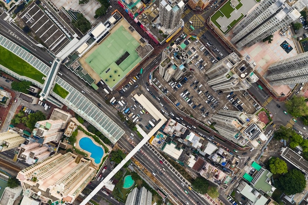 Tuen Mun, Hong Kong, 9 settembre 2018:- Vista dall'alto in basso di Hong Kong